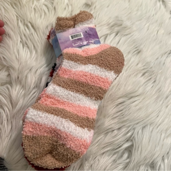 Just Dreaming by Chatties Plush Socks Multicolor Stripes - Picture 5 of 7